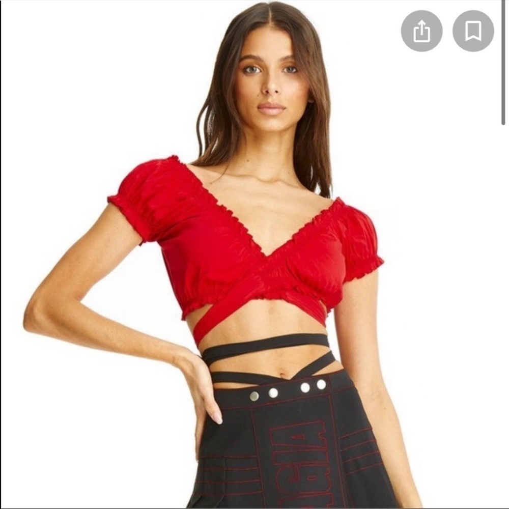 I.AM.GIA Red Crop Top
